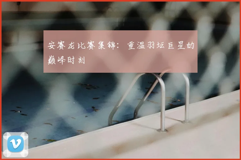 安赛龙比赛集锦：重温羽坛巨星的巅峰时刻